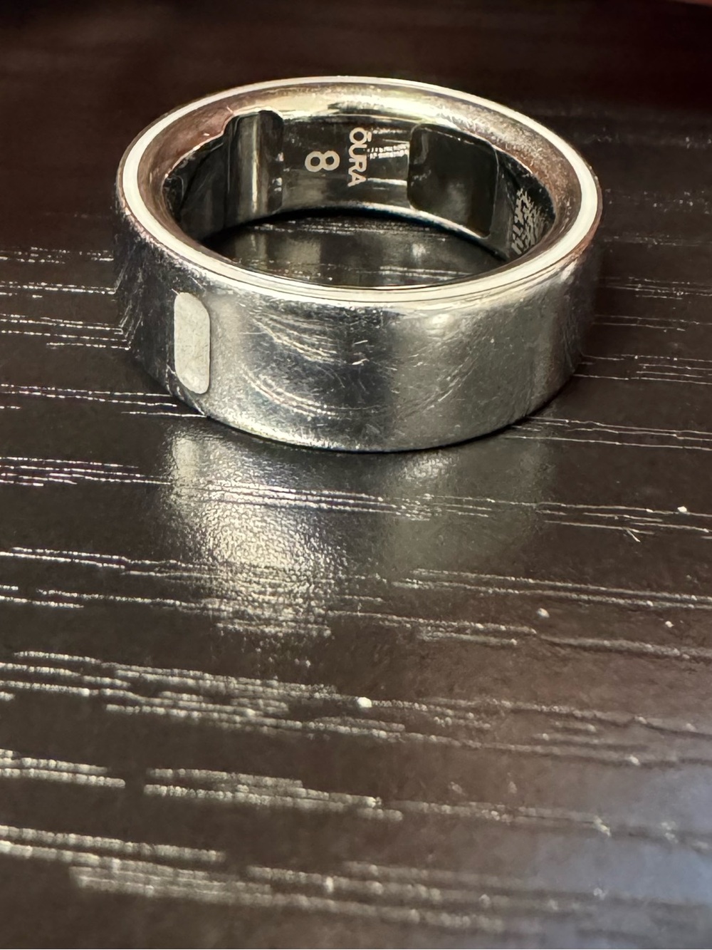 Oura Ring 4 Silver Size 8 – Works Great, 2-3 Day Battery, Ring Only